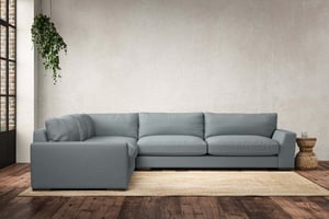 nkuku Guddu Left Hand Corner Sofa | Make To Order | Grand | Recycled Cotton Horizon