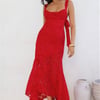 Enchanted Empire Maxi Dress Red