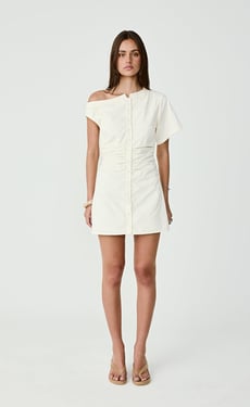 Justin Mini Dress (Cream) - US 6