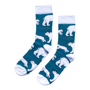 Save the Polar Bears Bamboo Socks | UK Adult 4-7