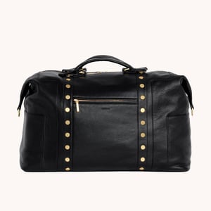 Hammitt LAX Intl Black Brushed Gold Red Zip