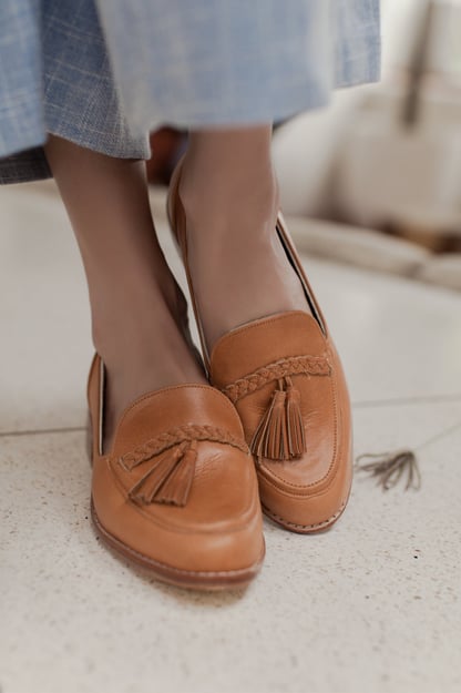 Brooklyn Leather Loafers with Tassel