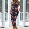 Fearlessly Hotter Midi Dress Navy