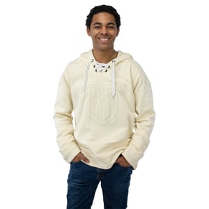 Unisex USA Ignite Cream Hockey Hoodie / 3X