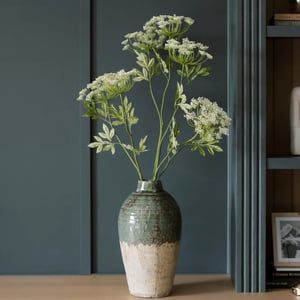 Artificial White Queen Annes Lace Stems