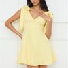 Pretty In Power Mini Dress Yellow