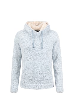 Weird Fish Yara Cosy Fleece Hoodie Powder Blue Size 18