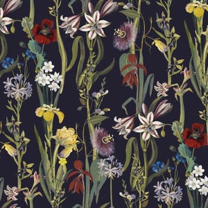 FLORA DELANICA Wallpaper - Midnight