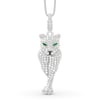 Jeulia Leopard Pendant Sterling Silver Necklace