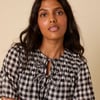 Black Gingham Phoebe Mini Dress