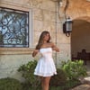 On Some Nights Strapless Mini Dress White