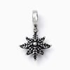 Jeulia Leaf Design Sterling Silver Charm