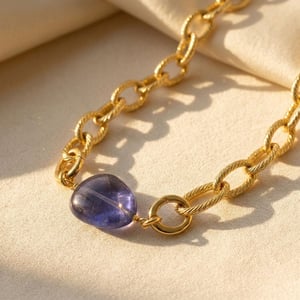 Alexandrite June Birthstone Statement Pendant Necklace