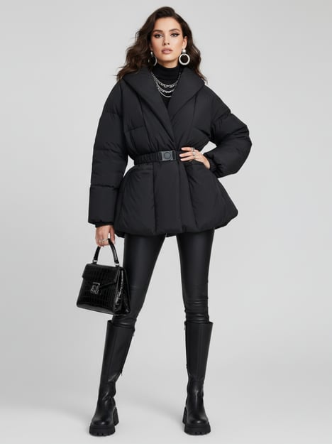 V-neck Puffer Jacket, Chinatown | Women - BYMANYC ® New York