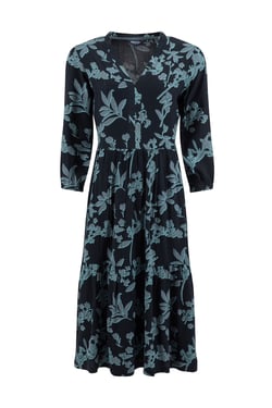 Weird Fish Gardot Viscose Printed Midaxi Dress Spring Lake Size 8