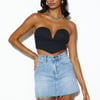 Gwen Babe Corset Top Black