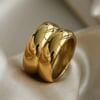 Gold Ring - NYC Duo Ridge Ring - 8