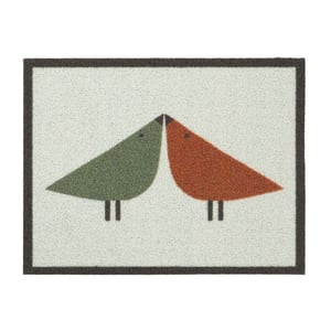 Lintu Rust/Green Outdoor Doormat - 60x80cm