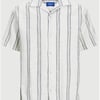 Jack & Jones Cabana Stripe Shirt - Cloud Dancer - S