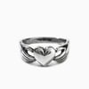 Jeulia "Claddagh" Heart Sterling Silver Ring