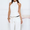 Afterglow Halter Top Porcelain