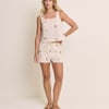 Light Pink Striped Embroidered Swing Top