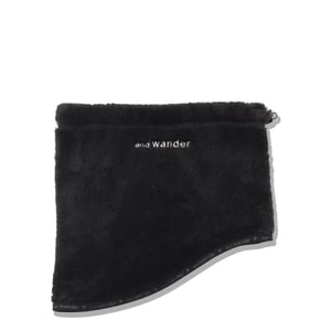 And Wander High Loft Fleece Neck Warmer Black