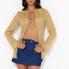 LIONESS Barely There Tie Top Sand