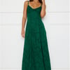 Pine Blossom Maxi Dress Green