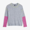 Avery Sweater - Hot Pink Stripes