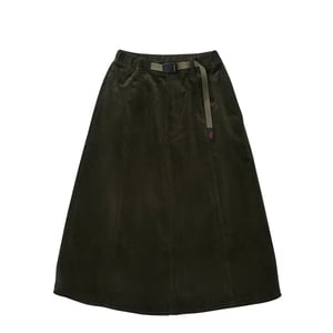 Gramicci Womens Paneled Midi Skirt Olive Green