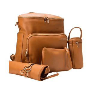 Harvey - The Spacious Newborn Ready Backpack(5-Piece Set) - Fauve Camel