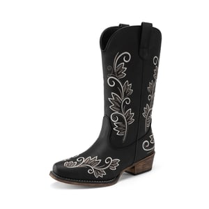 DREAM PAIRS Vintage inspired Women   s Cowboy Boots