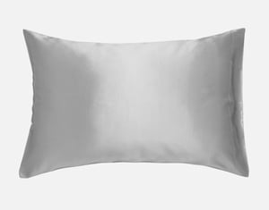 QE Home 100% Mulberry Silk Pillowcase in Silver, Grey, King