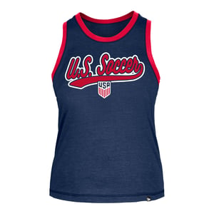 Women's New Era USMNT Navy Heathered Tank / XS
