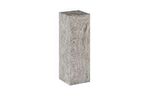 Origins Pedestal,  Mitered Chamcha Wood, Grey Stone Finish