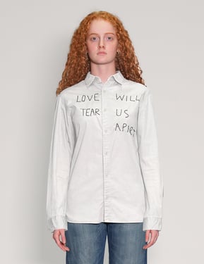 Love Will Tear Us Apart' White Shirt