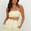 Blind Love Crop Pale Yellow