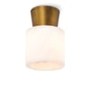 Hazel Alabaster Oil Rubbed Bronze Flush Mount