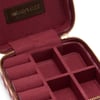 Burgundy Gingham Jewellery Case
