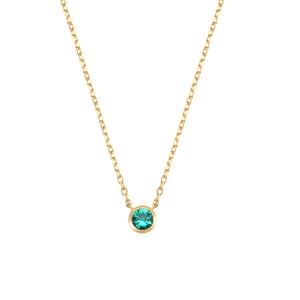 Evergreen Soul 14K Gold Emerald Necklace