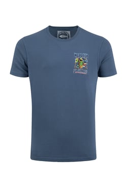 Weird Fish Sea Shanties Back Print Artist T-Shirt Ensign Blue Size XL