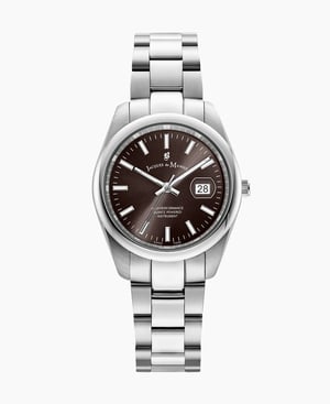 Allure 32mm Three-hands Date Silver-tone Black dial Stainless steel swiss watch - 32 mm