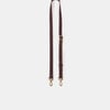 The Crossbody Strap - Bordeaux Calf Grain