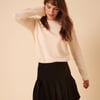 Black Cord Pleated Mini Skirt