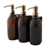 Nickel Triple Wall Mounted Soap Dispenser