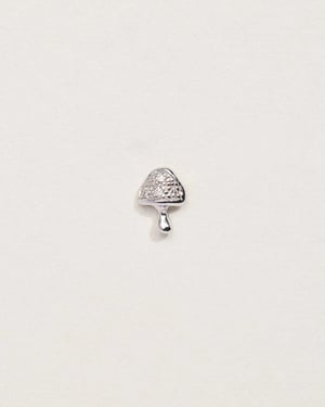 Tiny Pavé Mushroom Stud