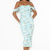 Elevating Fit Mesh Midi Dress Blue