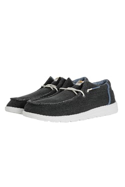 Weird Fish Danio Canvas Lace Slip On Shoes Navy Size 10