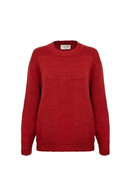 Brampton Crew Neck Jumper in Jam